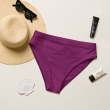 Purple Recycled High-Waisted Bikini Bottom (plus size available)