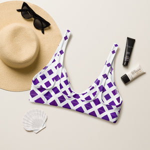 Grape Soda Recyled Padded Bikini Top (plus size available)