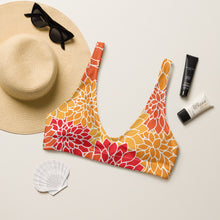 Orange Crush Recyled Padded Bikini Top (plus size available)