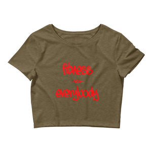 Fitness vs Everybody Women’s Crop Tee