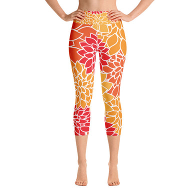 Orange Crush Capri Leggings