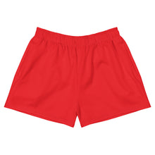 Red Women's Athletic Short Shorts