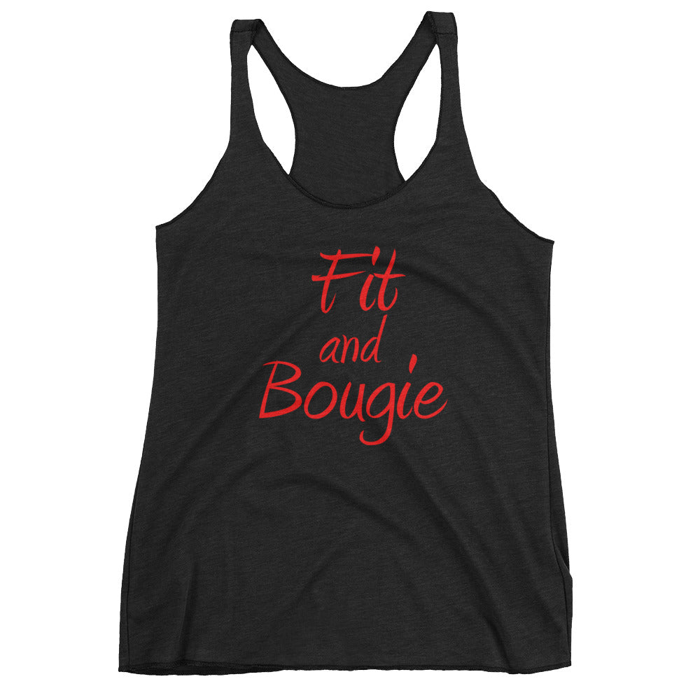 Fit and Bougie Women's Tank Top (red)