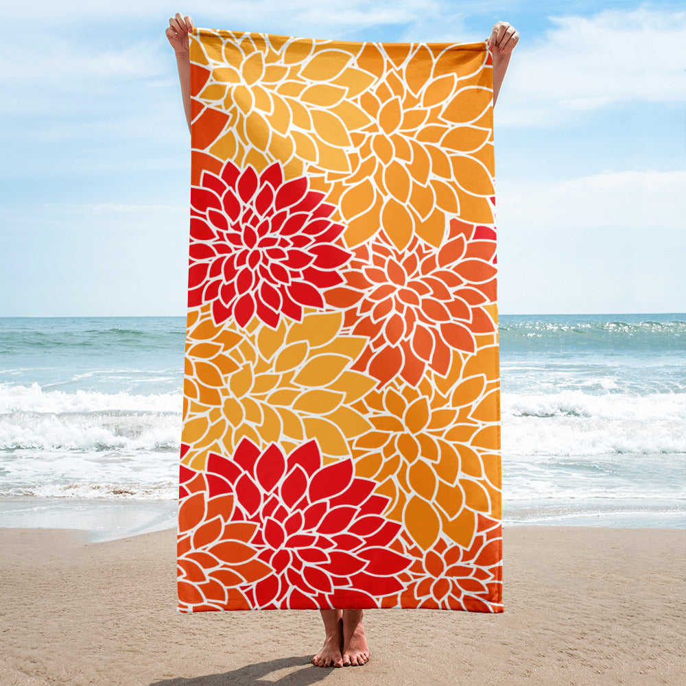 Orange Crush Beach Towel